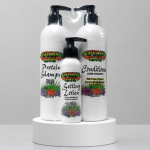 Special Oﬀer: African Roots Setting Lotion,Shampoo & Conditioner